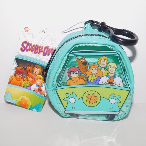 Scooby Doo & Gang Mystery Machine Change Purse Backpack Clip NEW w Tag - Picture 1 of 4